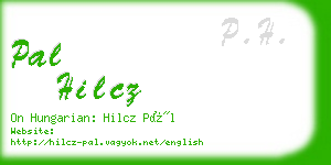 pal hilcz business card